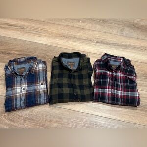 3- Northwest Territory Flannel Button Down Shirt Mens Medium